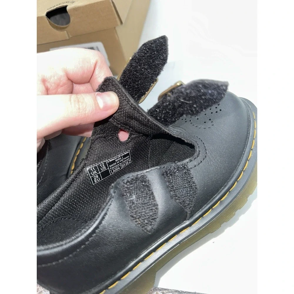 Dr. Martens Doc 8065 J Smooth Leather Mary Jane Girls Youth Size 12
